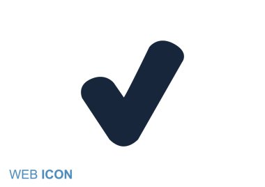 Chek işareti ile kene simgesi