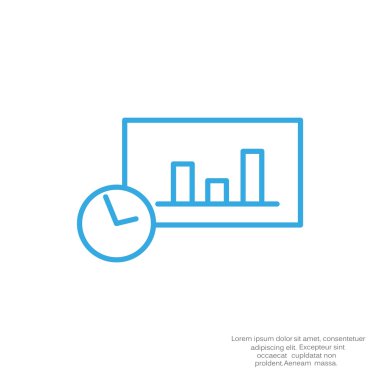 Saat web simgesi ile grafik