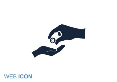 Anahat vektör çizim sadaka vermek