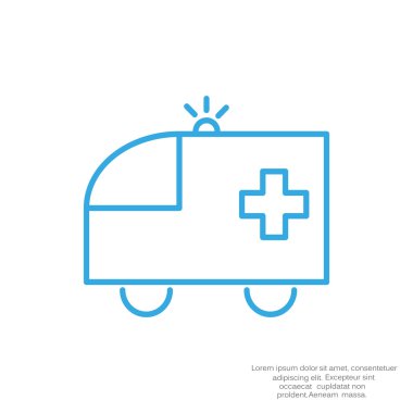 Ambulans araba web simgesi