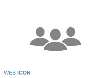 Grup insanlar basit web simgesi