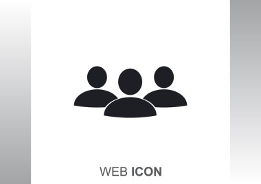 Grup insanlar basit web simgesi