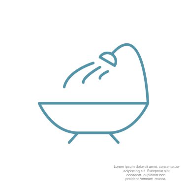 Basit banyo web simgesi