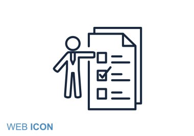 İnsan ile web simgesi listelemek için