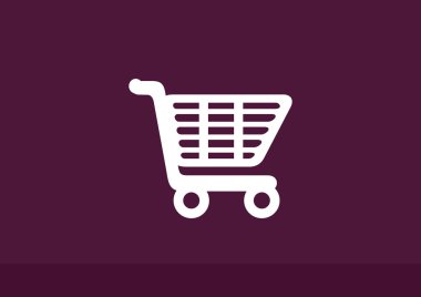 Alışveriş sepeti basit web simgesi