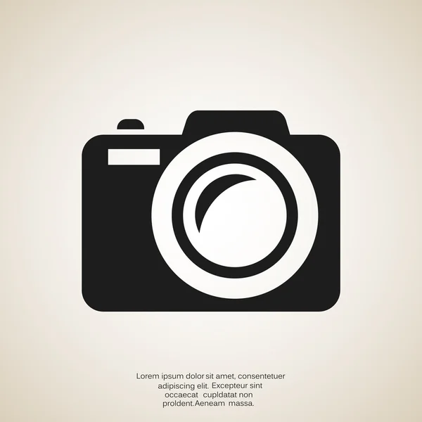 Foto camera pictogram — Stockvector