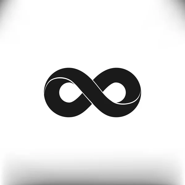 Infinity symboolpictogram web — Stockvector