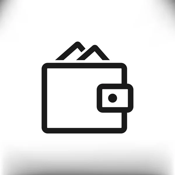 Simple wallet web icon — Stock Vector