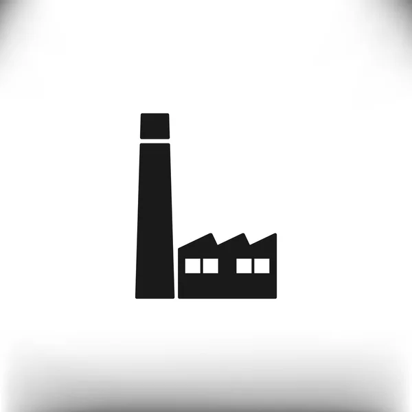 Fabrieksgebouwen web pictogram — Stockvector