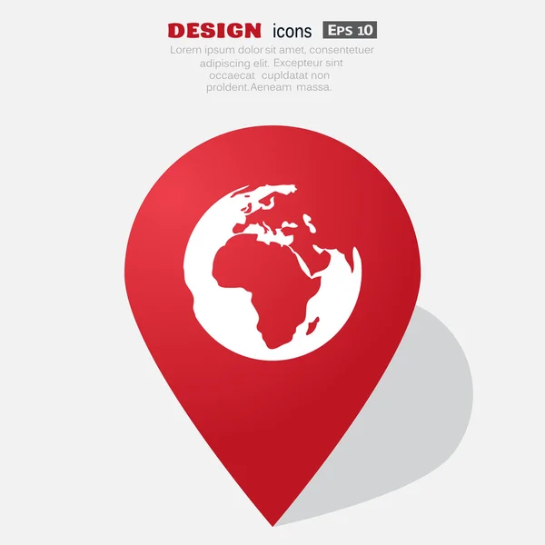 Ícone da web Planeta Terra —  Vetores de Stock