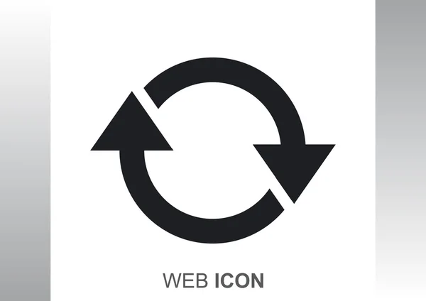 Círculo con flechas icono web — Archivo Imágenes Vectoriales