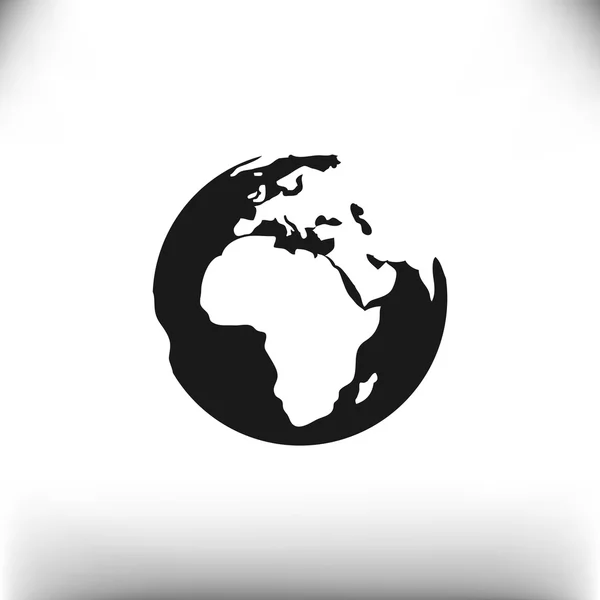 Planet Erde Web-Symbol — Stockvektor