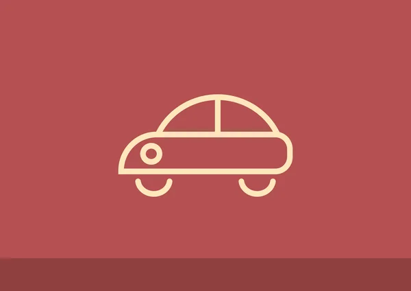 간단한 자동차 웹 아이콘 — 스톡 벡터