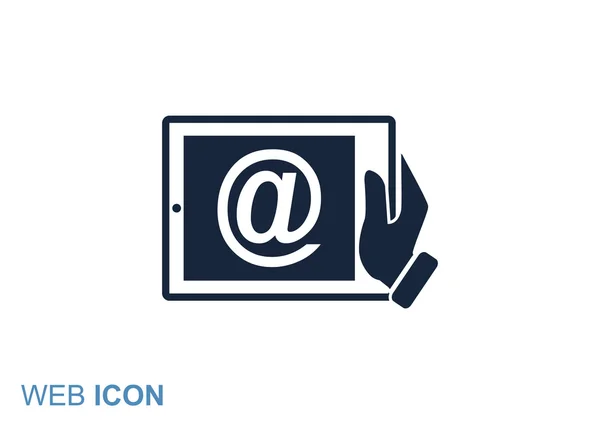 Tableta digital icono web simple — Archivo Imágenes Vectoriales