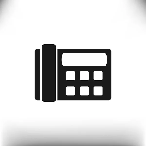 Fax telefonikonen web — Stock vektor