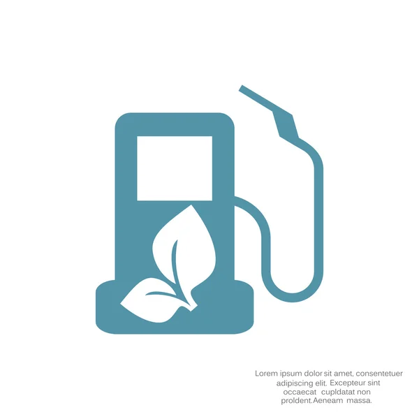 Ekologické palivo jednoduchý ikona — Stockový vektor