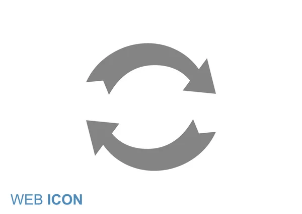 Cirkel met pijlen web pictogram — Stockvector