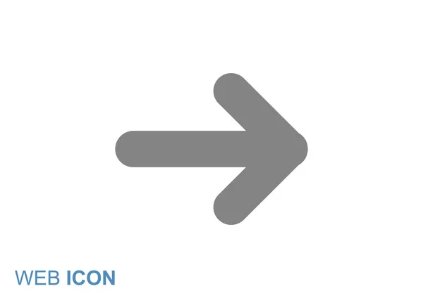 Pilen pekar rätt ikoner — Stock vektor