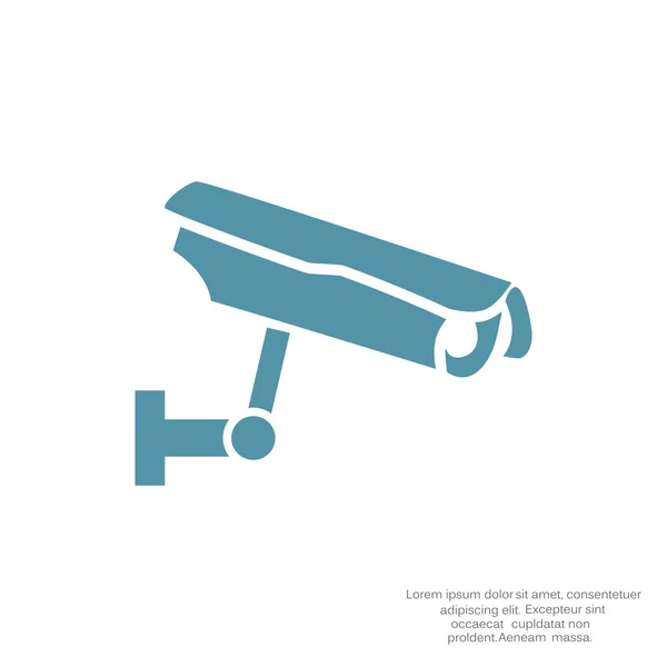 Surveillance camera simple icon — Stock Vector