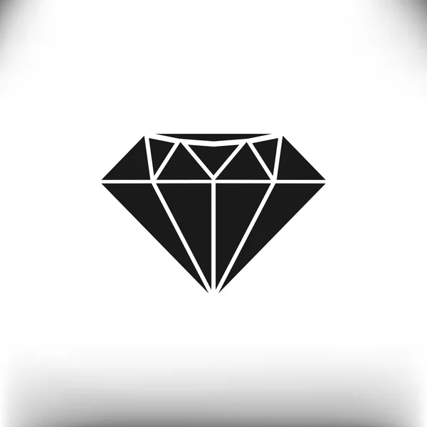 Icône web diamant — Image vectorielle