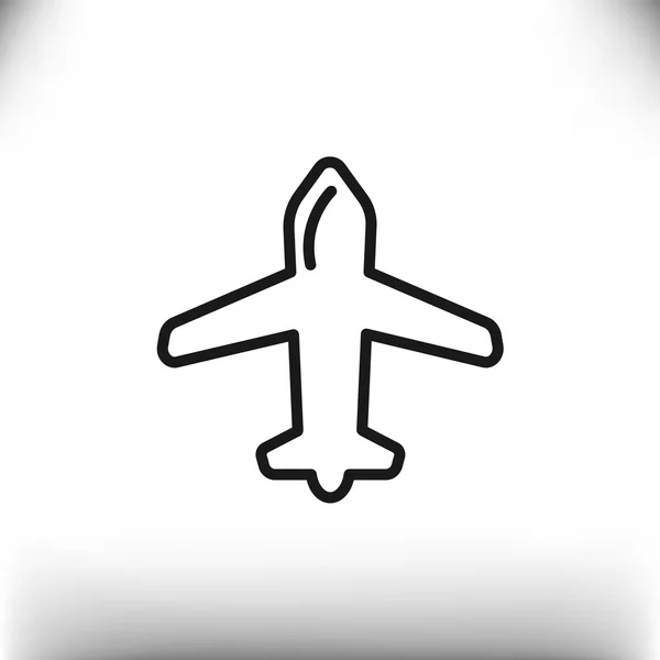 Icône web de l'avion — Image vectorielle