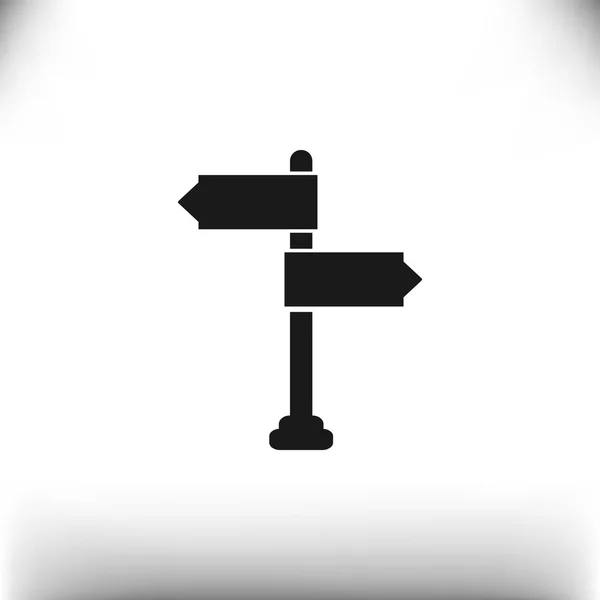 Icono de puntero de carretera — Vector de stock