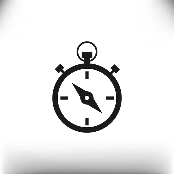 Eenvoudige stopwatch web pictogram — Stockvector