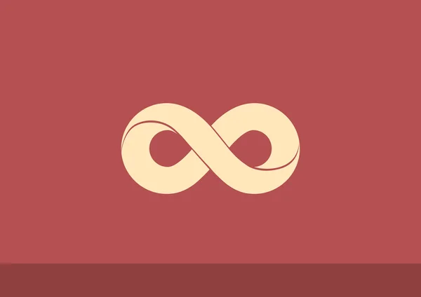 Simbolo infinito icona web — Vettoriale Stock