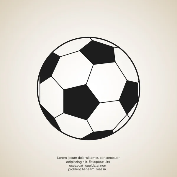 Fußball-Web-Ikone — Stockvektor