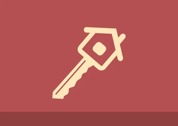 House key web icon — Stock Vector