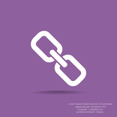 Basit zincir web simgesi