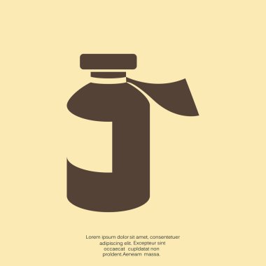 Tıp şişe web simgesi