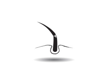 Hasarlı saçın web simgesi