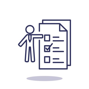 İnsan ile web simgesi listelemek için