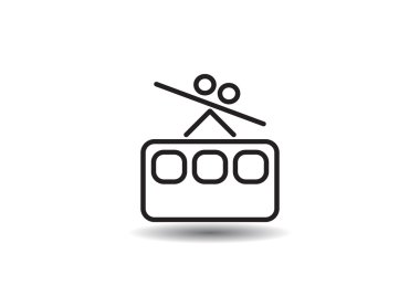 Füniküler demiryolu web simgesi,