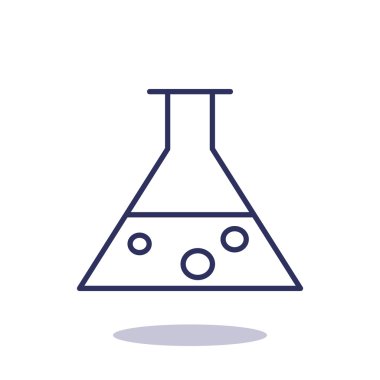 Kimyasal şişesi basit web simgesi