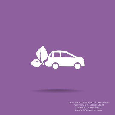 Eko yakıt basit simgesi