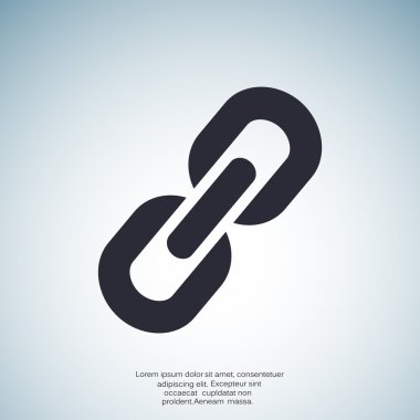 Basit zincir web simgesi