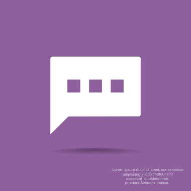 Diyalog kabarcık web simgesi