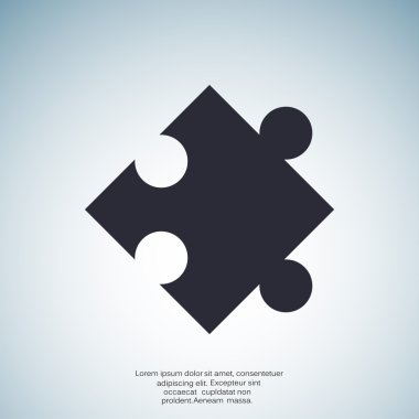 Bulmaca öğesi basit web simgesi