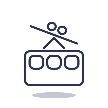 Füniküler demiryolu web simgesi,