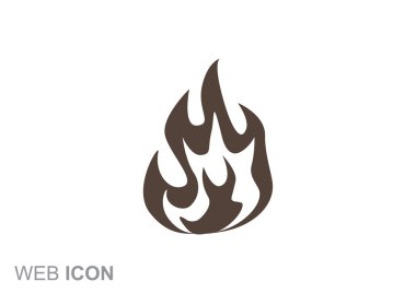 Yangın alevleri web simgesi