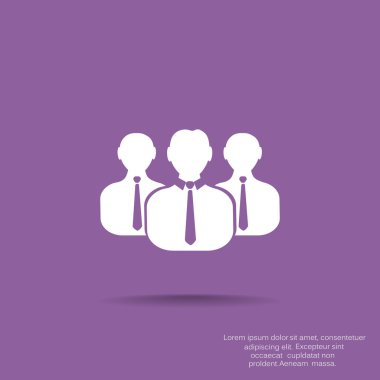 Grup insanlar basit web simgesi