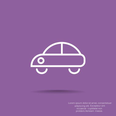 Basit araba web simgesi