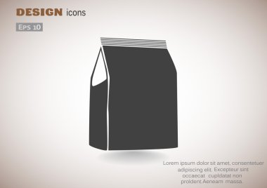 Kağıt ürün paketi web simgesi