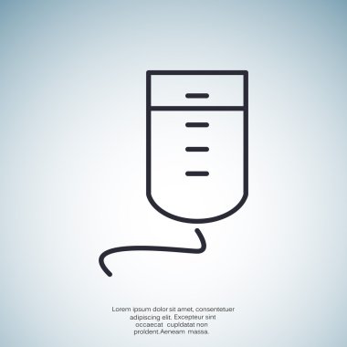 Damla sayacı basit web simgesi