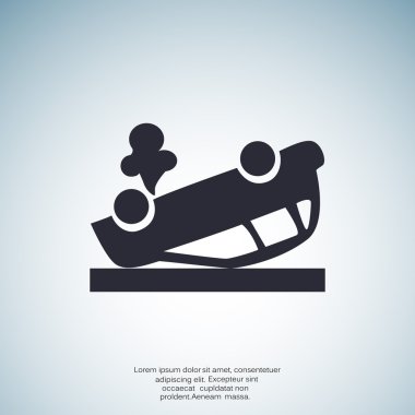 Kırık araba web simgesi