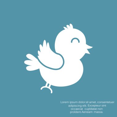 Şarkı kuş basit web simgesi