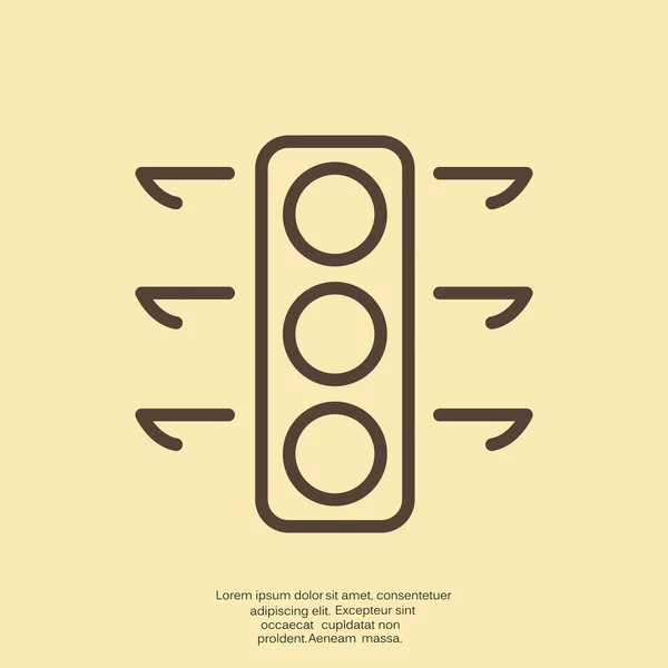 Icono web de semáforos — Vector de stock