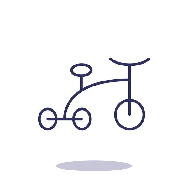 Baby tricycle simple icon — Stock Vector